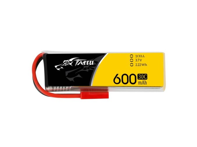 Baterie Tattu 600mAh 3,7V 30C 1S1P JST