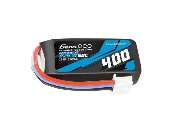 Baterie Gens Ace 400mAh 7,4V 60C 2S1P JST