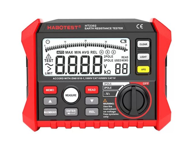 Habotest HT2302 Digitální tester zemního odporu