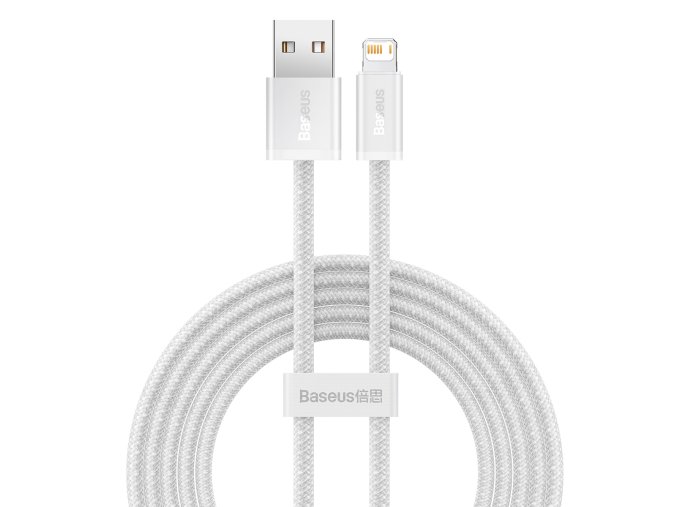 Baseus Dynamic kabel USB na Lightning, 2,4 A, 2 m (bílý)