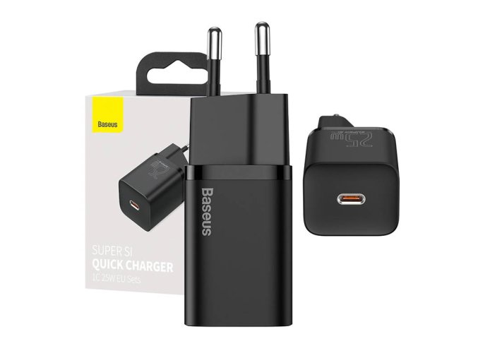 Rychlonabíječka Baseus Super Si 1C 25W (černá)