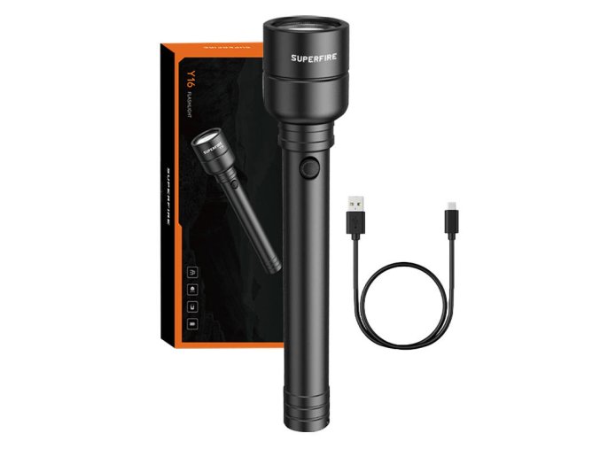 Svítilna Superfire Y16, 1700lm, USB-C
