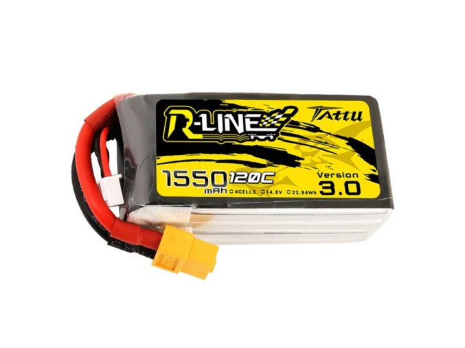 Baterie Tattu R-Line verze 3.0 1550mAh 14,8V 120C 4S1P XT60