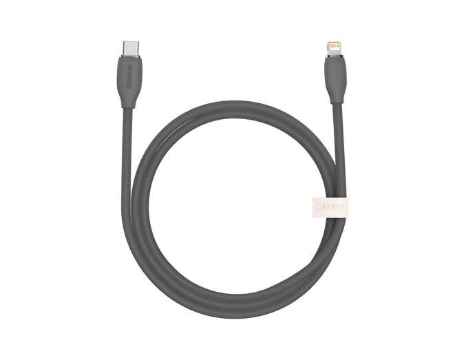 Baseus Jelly kabel USB-C na Lightning, 20W, 1,2 m (černý)