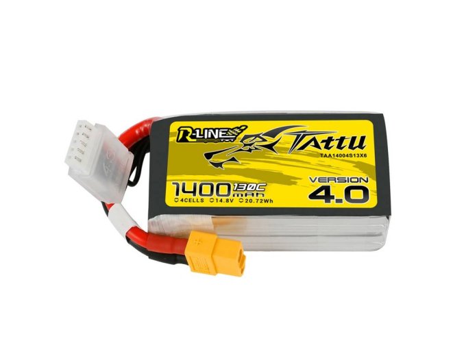 Baterie Tattu R-Line 4.0 1400mAh 14,8V 130C 4S1P XT60