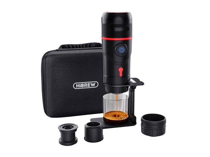HiBREW H4-premium přenosný kávovar 3 v 1 s pouzdrem 80W