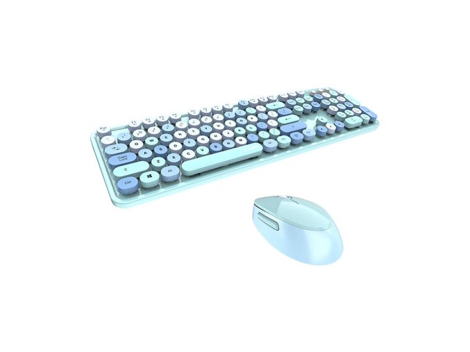 Bezdrátový set klávesnice a myši MOFII Sweet 2.4G (modrá)