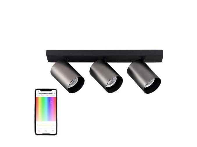 Stropní reflektor Yeelight YLDDL-0085-B (tři žárovky) černý
