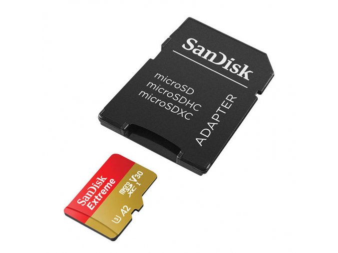 Paměťová karta SANDISK EXTREME microSDXC 128 GB 190/90 MB/s UHS-I U3 (SDSQXAA-128G-GN6MA)