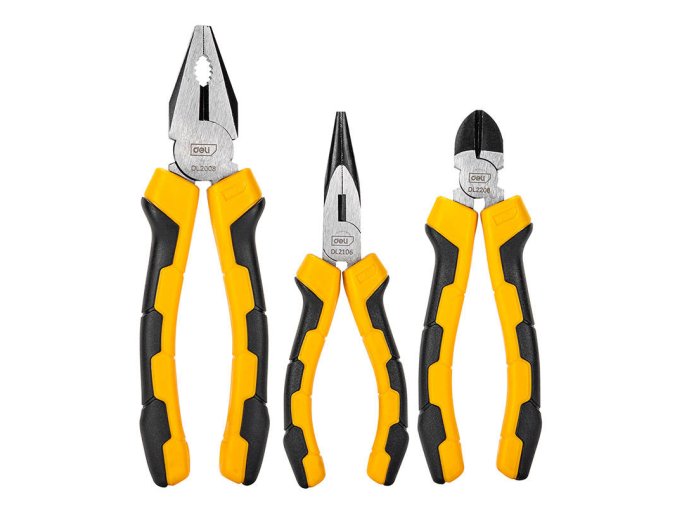 Univerzální sada kleští Deli Tools EDL2008-3, 3 ks