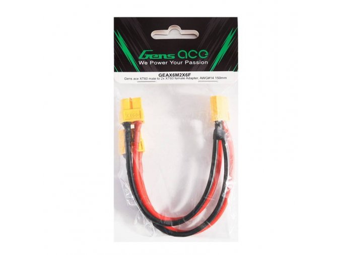 Adaptér Gens ace XT60 samec na 2x XT60 samice