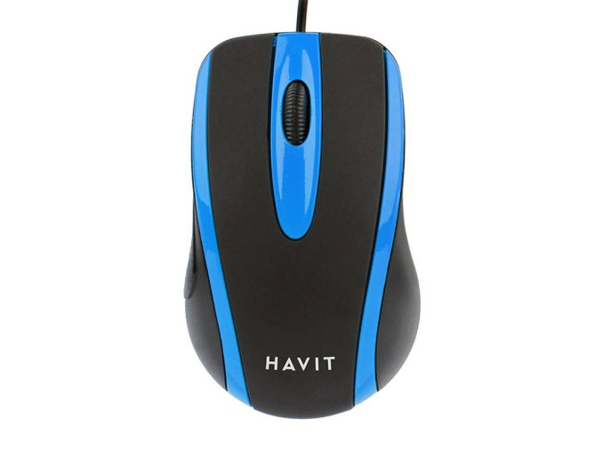 Univerzální myš Havit MS753 (černá a modrá)