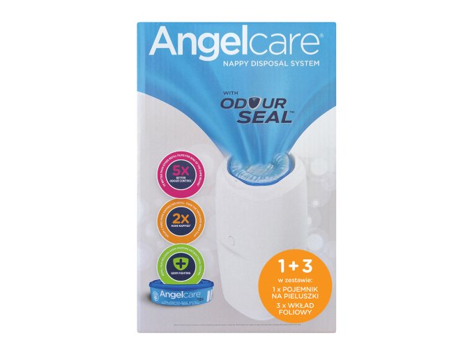 ABAKUS ANGELCARE Koš na pleny Classic + 3 náplně bílý