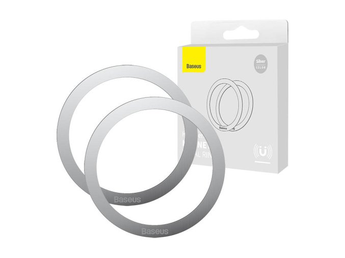 Baseus Halo Magnetický kroužek pro telefony, , MagSafe (stříbrný)