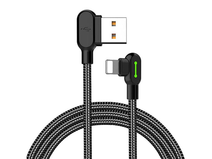 Kabel USB-Lightning, Mcdodo CA-4679, úhlový, 3m (černý)