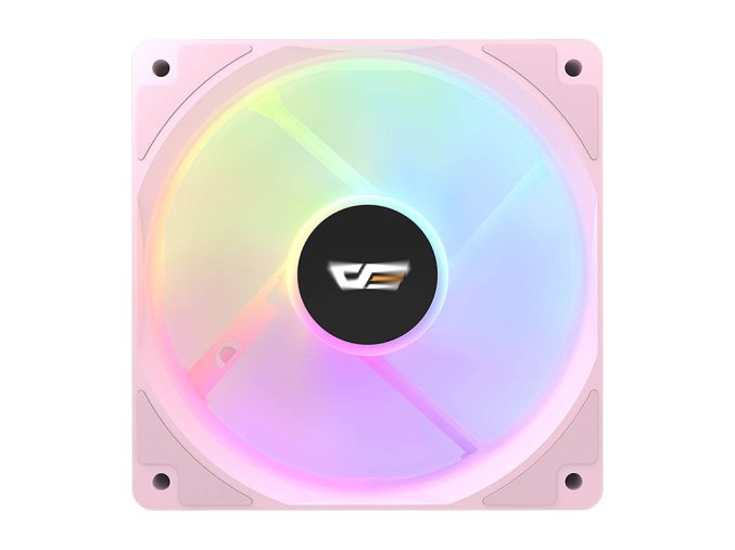 Počítačový ventilátor Darkflash CL12 LED (120x120) (růžový)