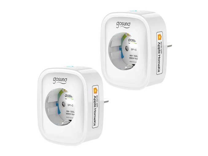 Chytrá zásuvka WiFi Gosund SP1-H (2-pack)(HomeKit) 16A