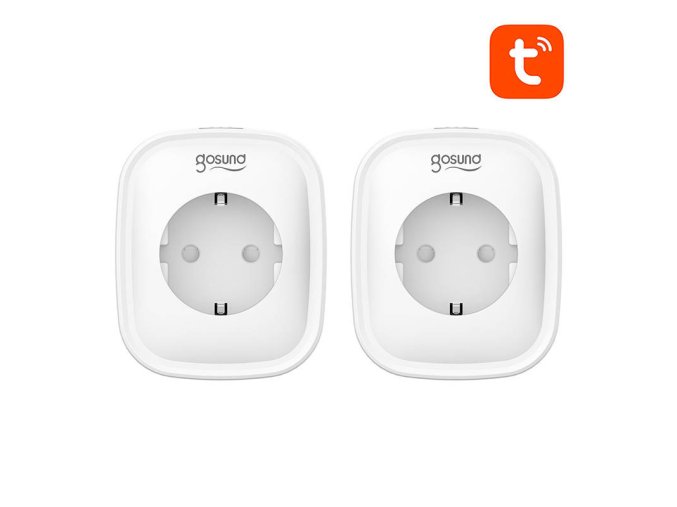Chytrá zásuvka WiFi Gosund SP1 (2ks), 16A, Tuya