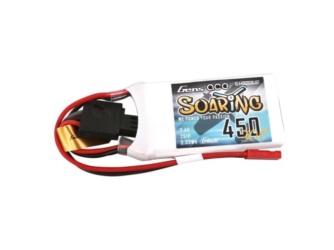 Baterie Gens ace G-Tech Soaring 450mAh 7,4V 30C 2S1P JST-SYP