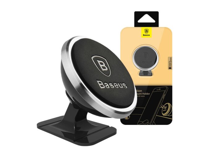 Baseus Magnetický držák do auta pro smartphone (stříbrný)