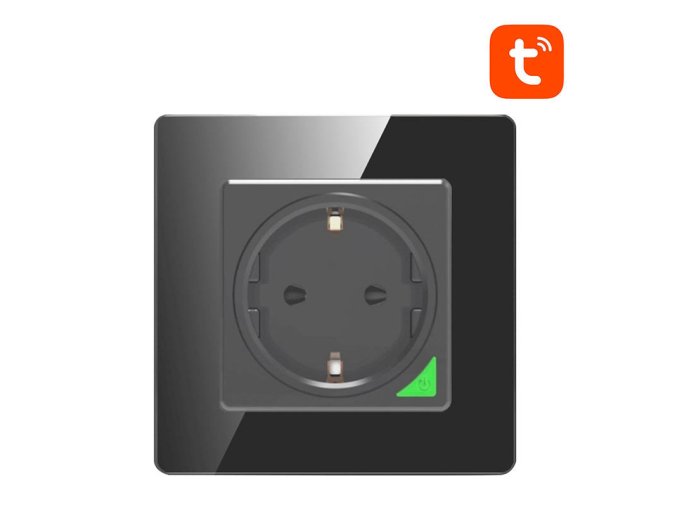 Chytrá WiFi zásuvka Avatto N-WOT10-EU-B TUYA (černá)