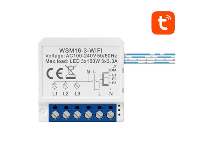 Chytrý spínací modul WiFi Avatto WSM16-W3 TUYA
