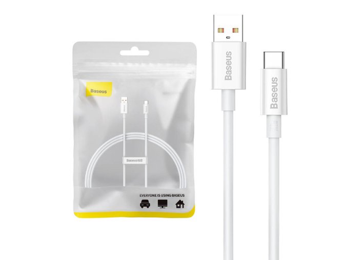 Kabel USB-C Baseus Superior 100W 1m (bílý)