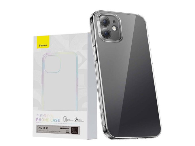 Průhledné pouzdro Baseus Simple pro iPhone 12