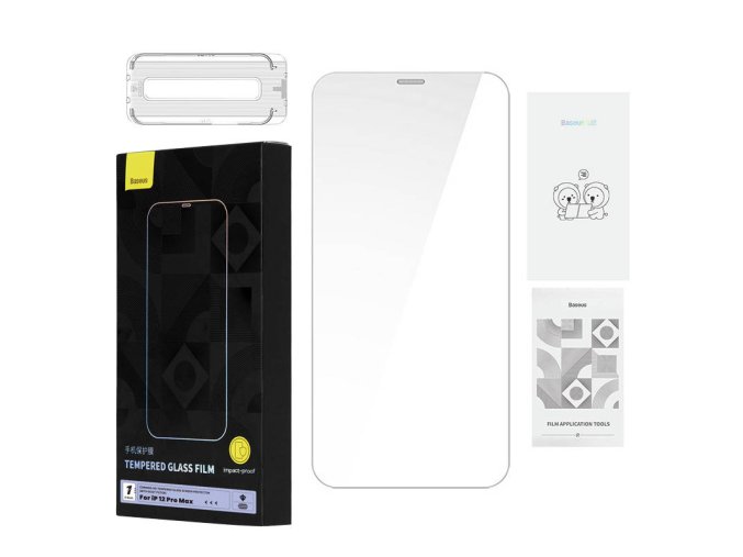 Tvrzené sklo Baseus 0,4 mm Iphone 12 Pro MAX + čisticí sada