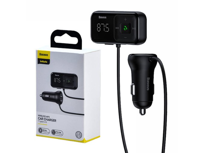 Přehrávač MP3 do auta Bluetooth Baseus ve tvaru T S-16 Black OS
