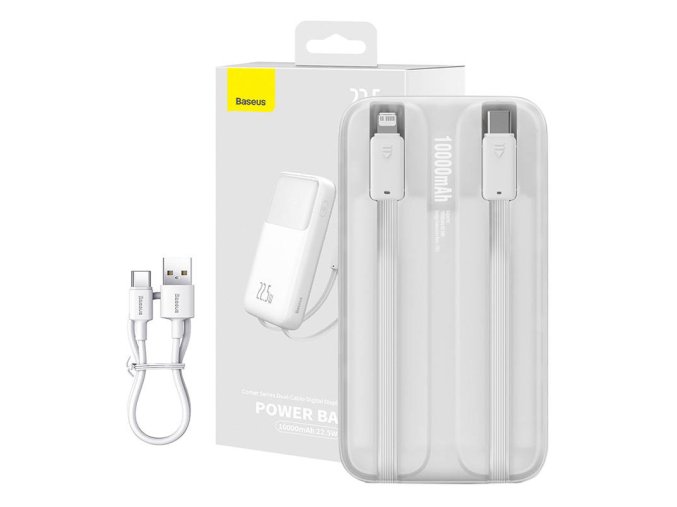 Powerbanka Baseus Comet 10000mAh, 22,5W (bílá)
