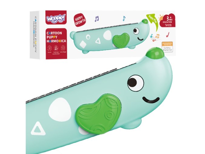 WOOPIE 49799 Kolorowa harmonijka ustna dla dzieci Pies