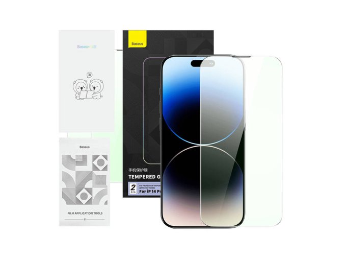 Ochrana soukromí Tvrzené sklo Baseus Crystal Series IP 14 PRO