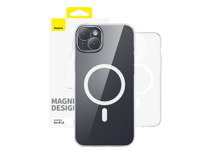 Magnetické pouzdro na telefon pro iP 13 Baseus OS-Lucent Series (čiré)