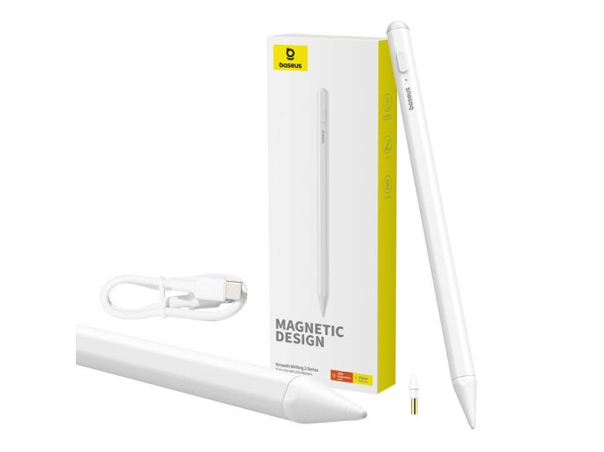 Smooth Writing 2 Baseus Stylus Lite s LED indikátorem (bílý)