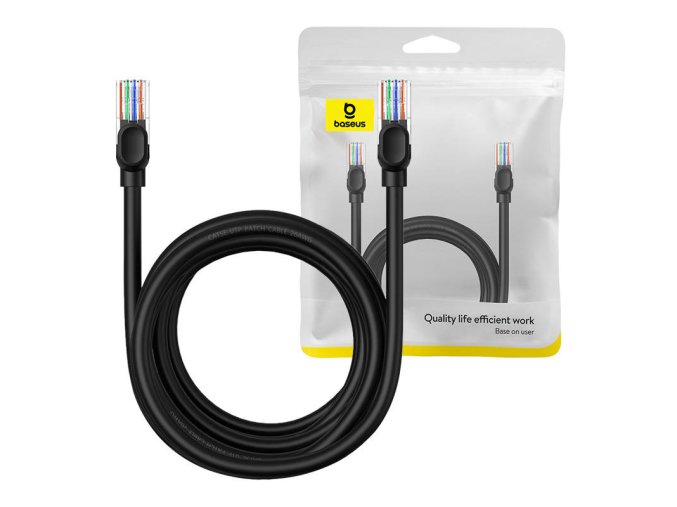 Síťový kabel Baseus Ethernet CAT5, 5 m (černý)