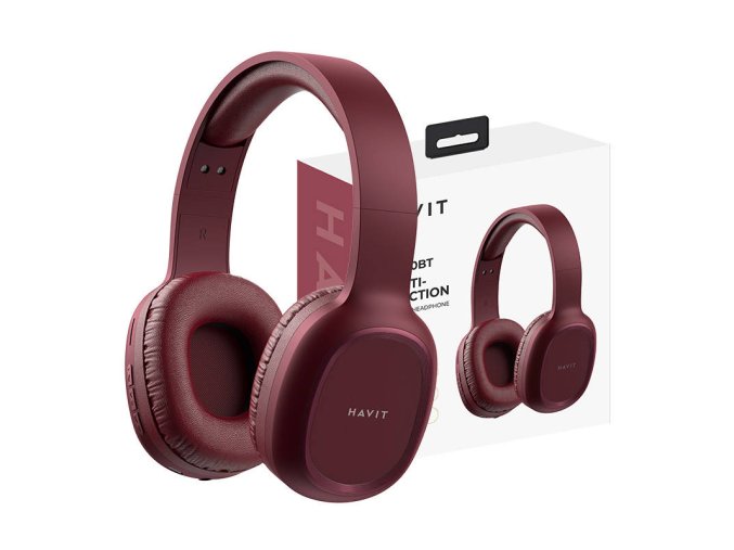 Havit H2590BT PRO Bezdrátová sluchátka Bluetooth (červená)
