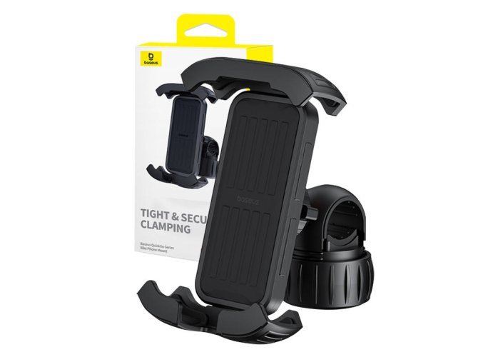 Nosič na kolo Baseus QuickGo pro telefony (černý)