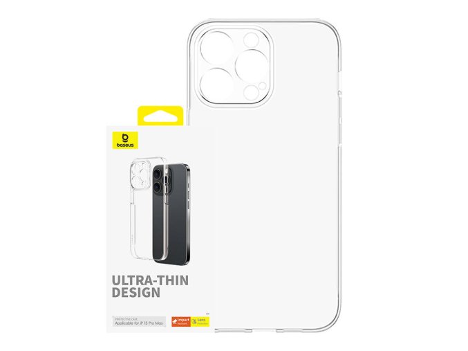 Pouzdro na telefon pro iPhone 15 ProMax Baseus OS-Lucent Series (čiré)