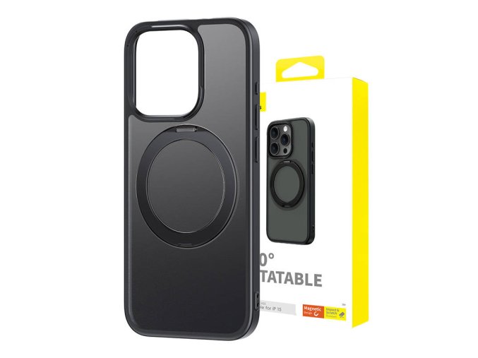 Magnetické pouzdro pro iPhone 15 Baseus řady CyberLoop (černé)