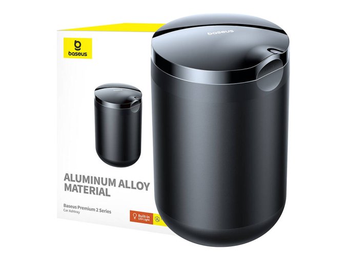 Popelník do auta Baseus Premium 2 (černý)