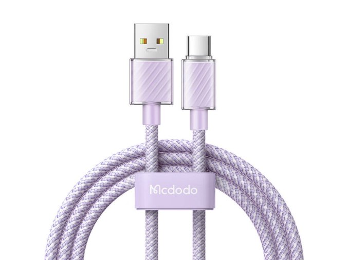 Kabel USB-A na USB-C Mcdodo CA-3655, 100W, 2m (fialový)