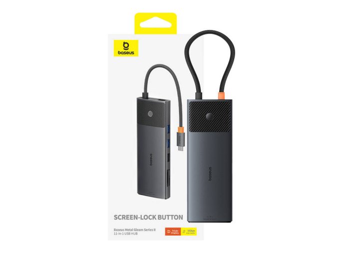 Baseus Metal Gleam Series dokovací stanice HD HUB typu C