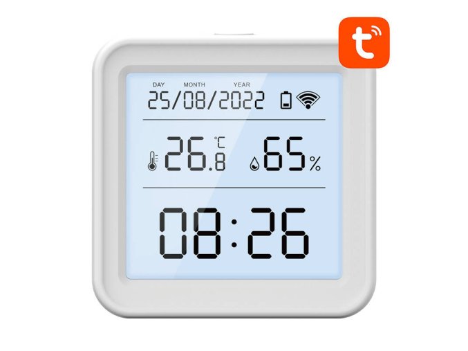 Chytrý senzor teploty a vlhkosti Wi-Fi Gosund S6 (LCD displej, podsvícení)