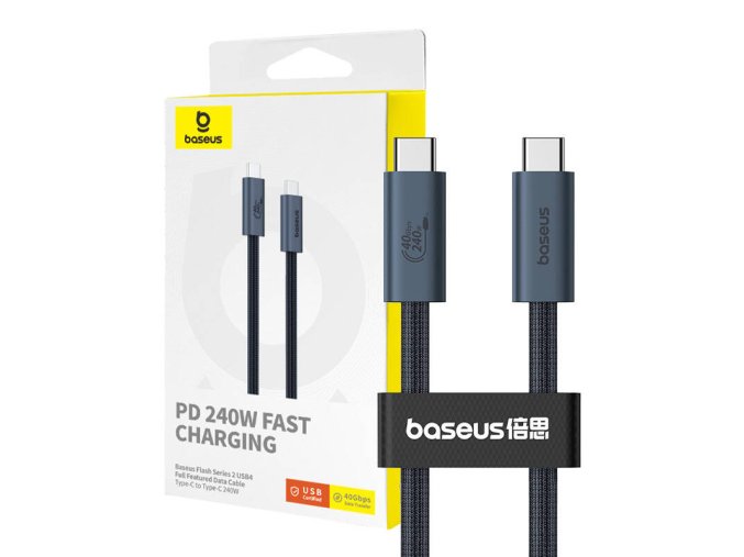 Quick Charge USB-C Baseus Flash 240W 1m (black)