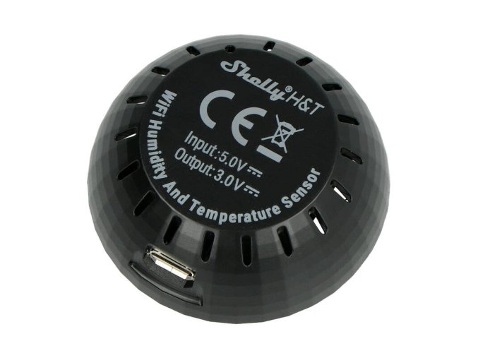 USB adapter for Shelly H&T temperature sensor (black)