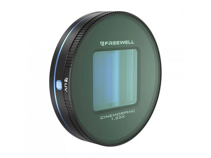 Blue Anamorphic Lens 1.55x Freewell for Galaxy and Sherp