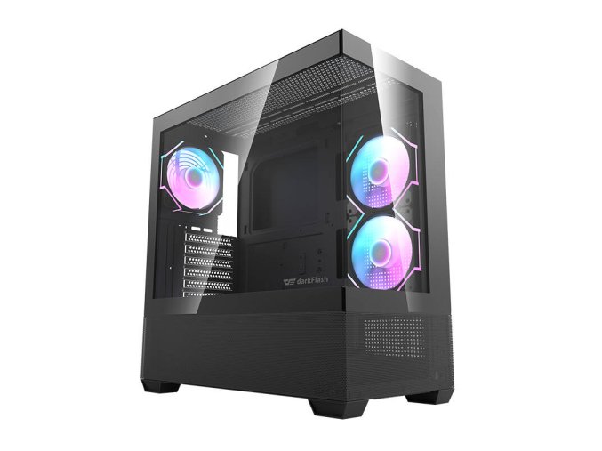 Darkflash DS900 AIR computer case (black) + 6 ARGB fans