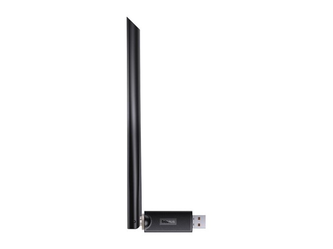 Adapter WiFi with antenna Baseus FastJoy 650Mbps (czarny)