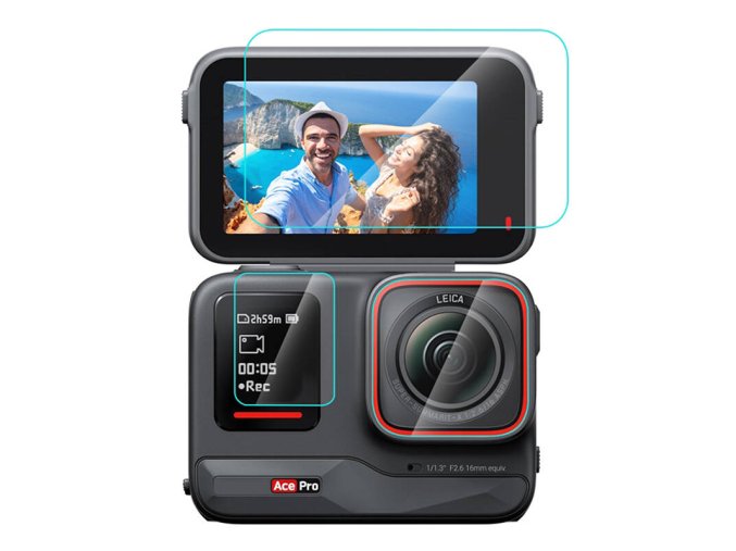 3 in 1 Tempered Glass Film PULUZ For Insta360 Ace Pro (PU951T)